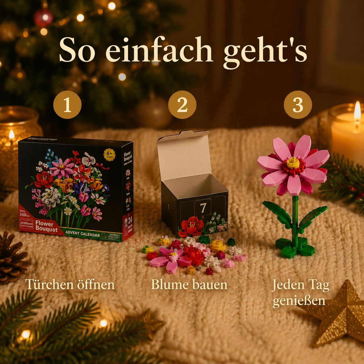 Blumen Adventskalender